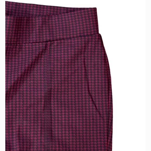FADED GLORY STRETCH ANKLE PANTS BURGUNDY AND NAVY BLUE HOUNDSTO SIZE 12-14 XL - Picture 3 of 6